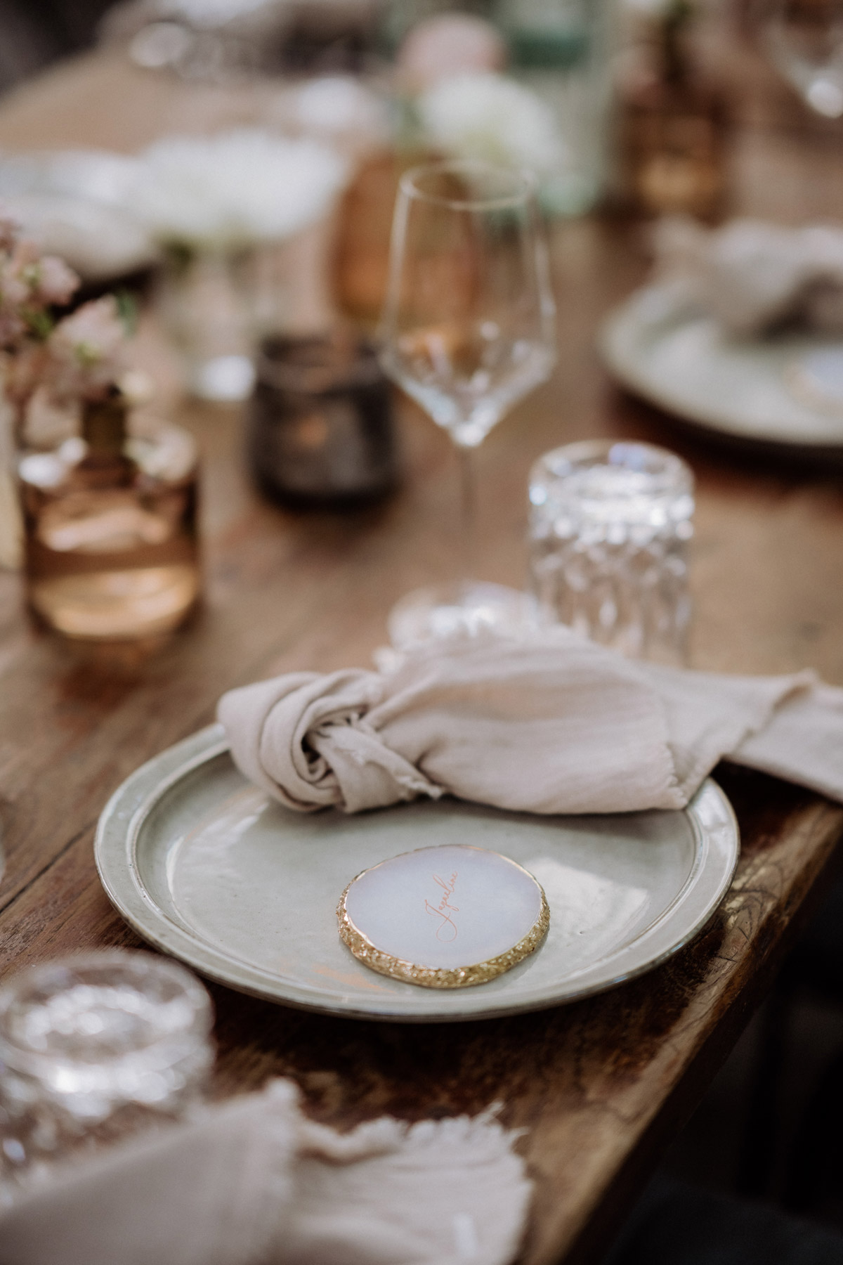 Restaurant Hochzeit Berlin im heimlichTreu Tischdeko