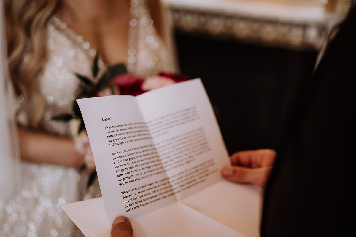 Eheversprechen und Liebesbrief
