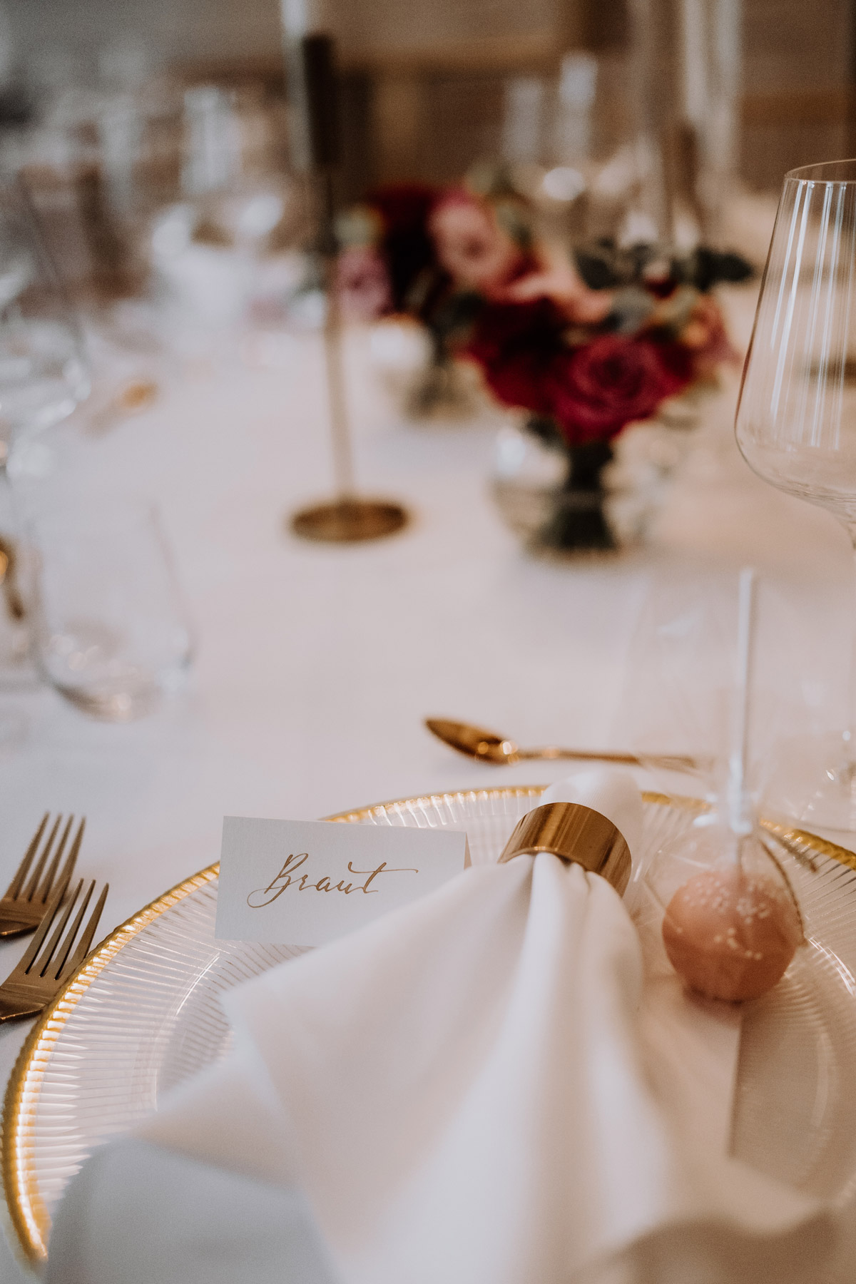 Platzkarte Braut mit Cakepop