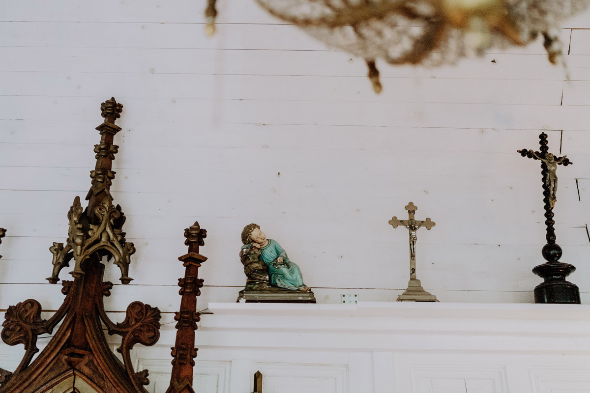 First Look Hochzeitslocation bei Regen - Detailaufnahme vom Raum