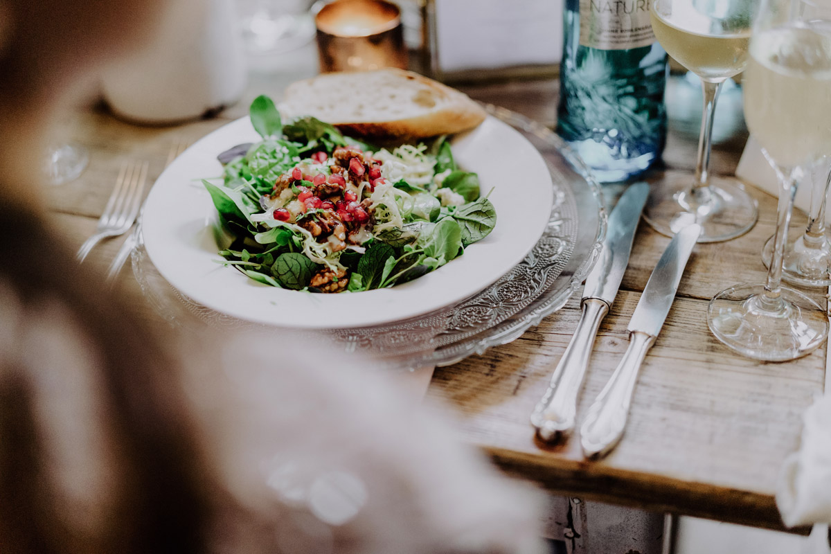 Leckeres Hochzeitsessen im Restaurant Berlin