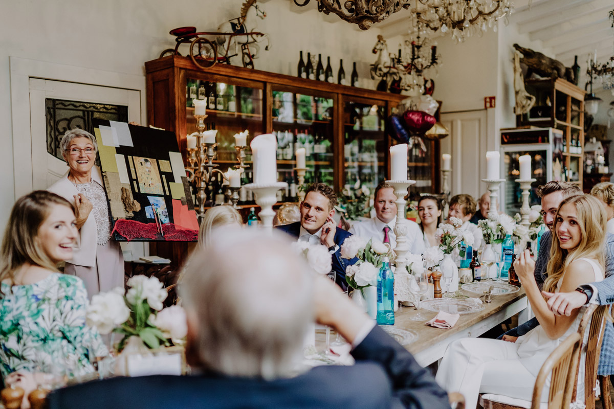 Übersicht Hochzeitstisch mit allen Gästen