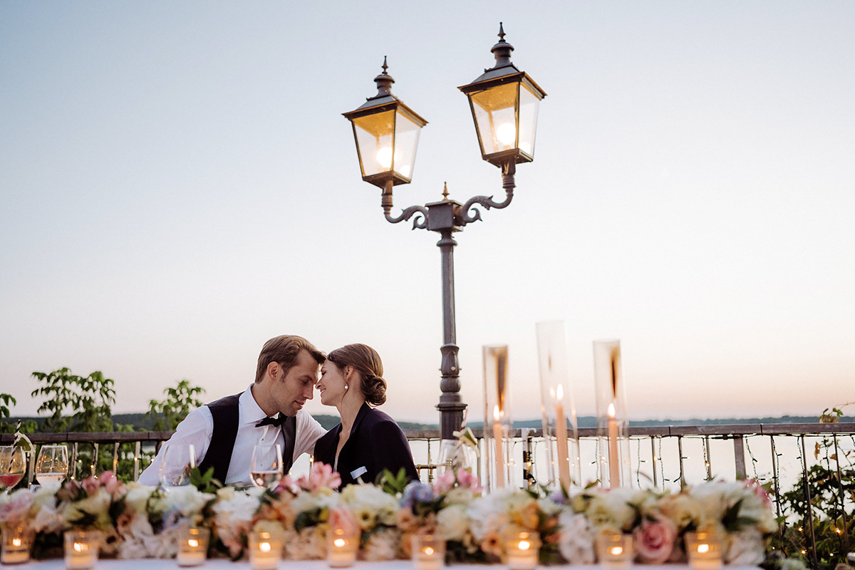 Wannseeterrassen Hochzeit bei Nacht