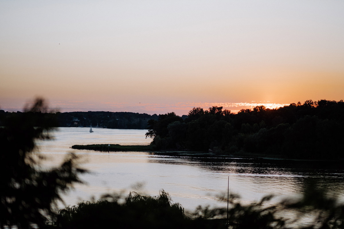 Wannsee bei Sonnenuntergang