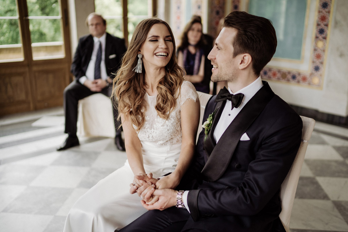 Detailaufnahme der Hochzeitsdekoration im Standesamt Potsdam Belvedere Pfingstberg